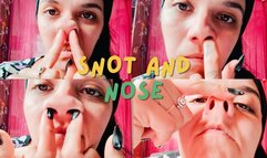 Little sticky + picking my nose