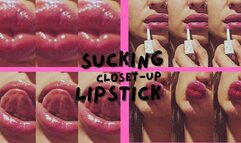 Lipstick Sucking Kiss closet-up