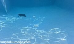 Carissa in scuba self-tie with rosebud finish at crotch