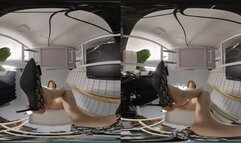 3DVR 180-degree CC POV high heels trample and crush dwarves