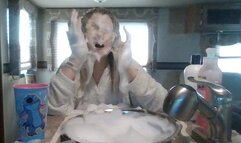 Massive Bowl of Foam for Princess **EXTREME FACE WASH**