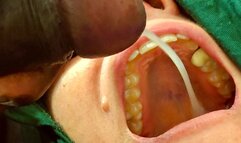 Best close up blowjob swallowing big fat BBW milf sucking black cock get loads of cum in her mouth | BBW ass worship, belly fetish, fupa, belly play, fat rolls, white ass, overweight, obese, fatty, gaining weight, goddess]