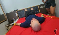 Face sitting, part 1, by Olivia Mattos and Slave, FULL HD