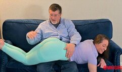 MinxGrrl - Daddy Breaks In New Paddle On My Ass (WMV Format)