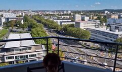 Squirting in the 15th floor