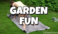 Garden fun with Heli