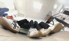 6K HEIYU YUANYUAN Flat shoes flattening humiliating smoking trampling 360VR