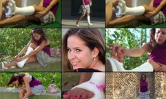 Greta Cast Application Gimping, Crutching and Foot Play