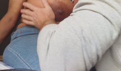 Cumshot titwank and sucked on giant Aneles 50HH cups