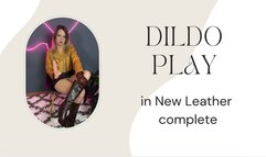 new leather dildo fun