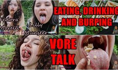 Mouth Belly and Burps Girl on Girl Mukbang