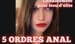 [TASKS] 5 ORDRES ANAL - "Entraînement pour trou d'élite"