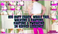 Big Butt Crack, Whale Tail, Walking & Farting, Farting & Twerking In Ripped Leggings 1920x1080 WMV
