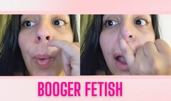 Booger fetish: nose morning cleaning
