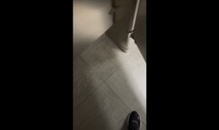 Cant hold it ! At work toilet humiliation