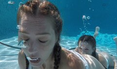 Aquaphiliacs - Alison Rey And Star Nine Wet Look Showering, Bathtub Fetish, And Underwater Lesbians