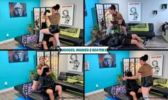 Hooded and Beaten Again - Goddess Rapture Uses Full Strength Muscle Domination In This Beatdown That Includes Face Slapping, Spitting, Face Standing, Humiliation, Ball Busting and Crush - UltraHD (WMV)