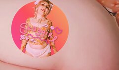 chubby kitty girl makes a mess for you