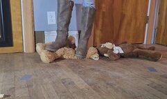 Boots and socks trampling