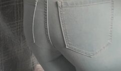 The bathroom door is stuck and I pee myself