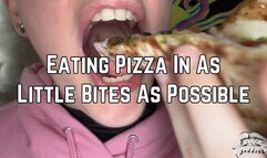 Phoenix Bates Eats Pizza In As Little Bites As Possible 4k HD - Mukbang - Open Mouth Chewing - Eating Food - Tongue - Chewed Up Food