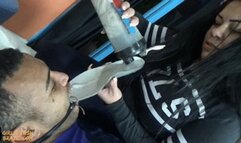 Dirty Insole (spitting) Sock Shake by Mistress Beh # 720HD - Girls Fetish Brazil