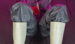 double hazmat suit and vibrator