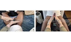 7 nuts!! CatPrincess Footjob Marathon, all 7 orgasms, bbc toejob solejob, size 9 milf feet, above pov, part1 and part2 combo