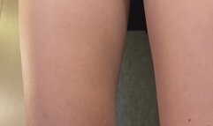 Playful Japanese Girl in School Uniform – Skirt Tease & Glimpses