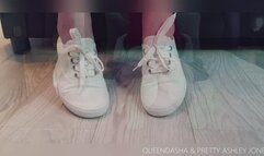 White Sneaker Fetish ( Foot Fetish )