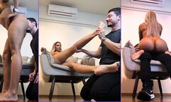 Cuck’s Fate: Back to Chastity, On Your Knees for Lytta Blond - CUCKOLD - FOOT WORSHIP POV - ASS - FINDOM - FEMDOM - HUMILIATION - DOMINATION - SOLES - SWEATY FEET - SMELLY FEET - CHASTITY -