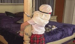 Step-Mother & Step-Daughter Viciously Gagged and Pole Tied! (MP4 Format)