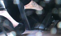 Tour Bus 5 7" Black Suede Pumps