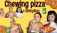Chewing Pizza + Burping