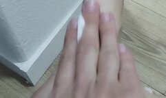 Lotion Time for Dirty Feet