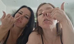 Piggy noses and big nostrils play