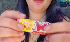 blow buble gum with mastrubation