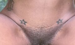 Ebony brat smokes and makes herself squirt