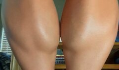 Back View Underneath Oil Deep Massage Barefeet