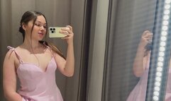 Dressing Room Tease: Naughty in That Tight Dress