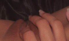 Playing with my wet tiny pussy until I cum for you