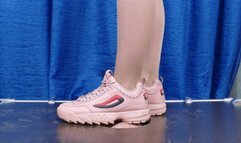 Floor-face trampled under Fila sneakers (part 1 of 4), flo475x 2160p