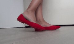 Shoeplay in short nylon socks 2aa