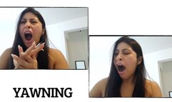 Yawning and tears (office chores)