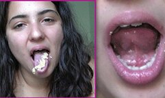 PENELOPE | SEXY_EATING TONGUE CHEWED_FOOD MOUTH SPIT_FOOD DIRTY_TALK JOI_WITH GIRL COMMENTARY (ITALIAN LENGUAGE)