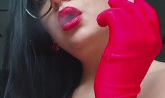 Smoking a Marlboro red in an all red look