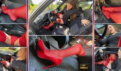 Pedal Pumping MILF In Stockings Fucks BMW E30 Revving 1080 - High Heels - Foot Fetish - Feet - Nylon - Panty Fetish - Upskirt - Long Hair - Calves - Foot Worship - Car Sex - Girl Driver - Retro Car - Patent Leather Shoes - Pantyhose - Barefoot