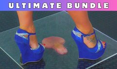 Squishing Your Cock & Balls Under Plexiglass & My Blue Clubbing Wedges - Ultimate Bundle - 179 - HUGE DISCOUNT!!! - Trample Trampling CBT Ballbusting Crush Crushing