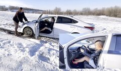 VIKA KRISTINA HARD STUCK SNOW 4K (real video) FULL VIDEO 22 MIN PART 1