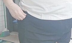 Leg crossing black shorts thick thigh BBW